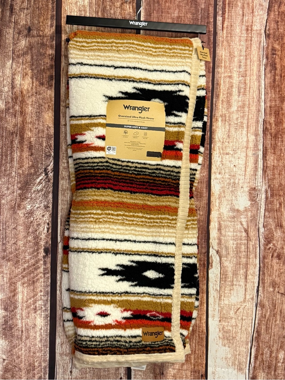 Wrangler Plush Throw blanket
